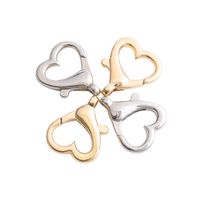 10 PCS/Package Alloy Heart Shape Lobster Clasp Simple Style main image 5