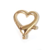 10 PCS/Package Alloy Heart Shape Lobster Clasp Simple Style sku image 2