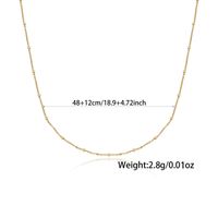 Ig Style Vintage Style Simple Style Solid Color Sterling Silver Beaded Plating 18k Gold Plated White Gold Plated Necklace main image 2