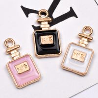10 Pcs/package Simple Style Perfume Bottle Alloy Enamel Jewelry Accessories main image 5