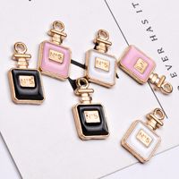 10 Pcs/package Simple Style Perfume Bottle Alloy Enamel Jewelry Accessories main image 4