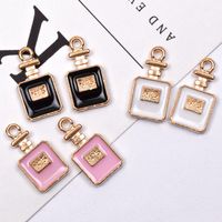 10 Pcs/package Simple Style Perfume Bottle Alloy Enamel Jewelry Accessories main image 3