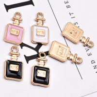 10 Pcs/package Simple Style Perfume Bottle Alloy Enamel Jewelry Accessories main image 2