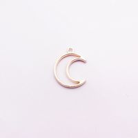 10 Pcs/package Simple Style Circle Star Moon Alloy Plating Jewelry Accessories sku image 1
