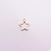 10 Pcs/package Simple Style Circle Star Moon Alloy Plating Jewelry Accessories sku image 2