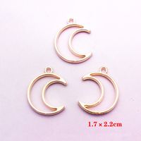 10 Pcs/package Simple Style Circle Star Moon Alloy Plating Jewelry Accessories main image 3