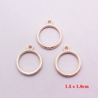 10 Pcs/package Simple Style Circle Star Moon Alloy Plating Jewelry Accessories main image 2