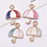 10 Pcs/package Simple Style Umbrella Alloy Enamel Jewelry Accessories main image 1