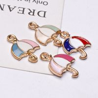 10 Pcs/package Simple Style Umbrella Alloy Enamel Jewelry Accessories main image 5