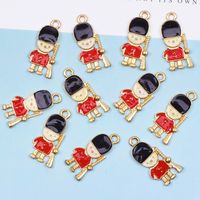 10 Pcs/package Simple Style Soldier Alloy Enamel Jewelry Accessories main image 1