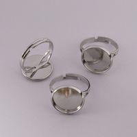 10 PCS/Package Copper Solid Color Ring Accessories Simple Style main image 4