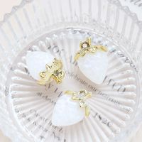 1 Piece Sweet Strawberry Arylic Artificial Crystal Pendant Jewelry Accessories sku image 3
