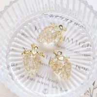 1 Piece Sweet Strawberry Arylic Artificial Crystal Pendant Jewelry Accessories sku image 2