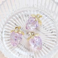 1 Piece Sweet Strawberry Arylic Artificial Crystal Pendant Jewelry Accessories sku image 10