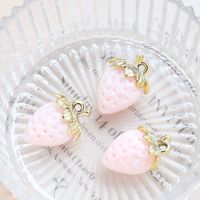1 Piece Sweet Strawberry Arylic Artificial Crystal Pendant Jewelry Accessories sku image 8