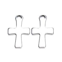 1 Set Simple Style Cross Star Butterfly Stainless Steel Plating Jewelry Accessories sku image 12