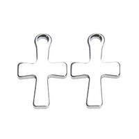 1 Set Simple Style Cross Star Butterfly Stainless Steel Plating Jewelry Accessories sku image 2