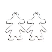 1 Set Simple Style Cross Star Butterfly Stainless Steel Plating Jewelry Accessories sku image 20