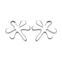 1 Set Simple Style Cross Star Butterfly Stainless Steel Plating Jewelry Accessories sku image 18