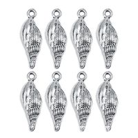 30pcs Beach Simple Style Conch Shell Fish Alloy Plating Pendant Jewelry Accessories sku image 7
