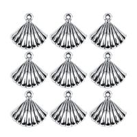 30pcs Beach Simple Style Conch Shell Fish Alloy Plating Pendant Jewelry Accessories main image 4