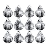 30pcs Beach Simple Style Conch Shell Fish Alloy Plating Pendant Jewelry Accessories sku image 2