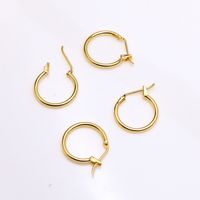 10 PCS/Package Copper Solid Color Ear Stud Accessories Simple Style sku image 7