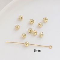 1 Piece Copper Solid Color Beads sku image 4