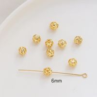 1 Piece Copper Solid Color Beads sku image 8