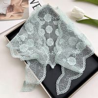 Women's Fairy Style Sweet Flower Lace Hollow Out Silk Scarf sku image 16
