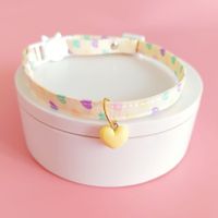 Sweet Polyester Cartoon Star Heart Shape Pet Collar main image 2