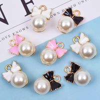 10 Pcs/package Simple Style Bow Knot Alloy Enamel Inlay Jewelry Accessories main image 1