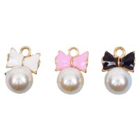 10 Pcs/package Simple Style Bow Knot Alloy Enamel Inlay Jewelry Accessories main image 3