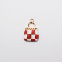 10 Pcs/package Simple Style Bag Lattice Alloy Enamel Jewelry Accessories sku image 3