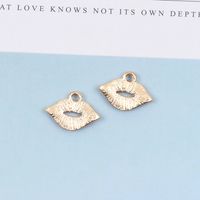10 Pcs/package Simple Style Lips Alloy Enamel Jewelry Accessories main image 5