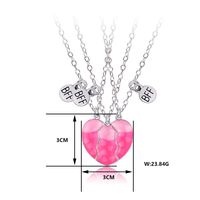 Wholesale Jewelry Casual Cute Heart Shape Butterfly Alloy Pendant Necklace sku image 4