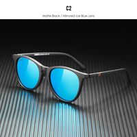 Casual Solid Color Tac Round Frame Full Frame Sports Sunglasses sku image 2
