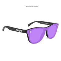 Casual Color Block Tac Round Frame Full Frame Men's Sunglasses sku image 3