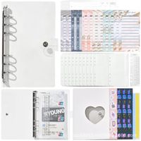 1 Piece 1 Set Solid Color Learning School Pvc Cartoon Style Vacation Notebook sku image 7