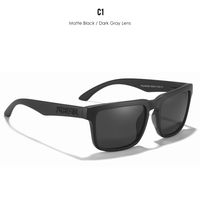 Casual Color Block Tac Square Full Frame Sports Sunglasses sku image 1