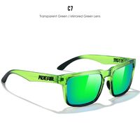 Casual Color Block Tac Square Full Frame Sports Sunglasses sku image 4