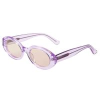 Casual Simple Style Solid Color Cr-39 Oval Frame Full Frame Women's Sunglasses sku image 4