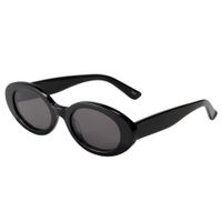 Lässig Einfacher Stil Einfarbig Cr-39 Ovaler Rahmen Vollbild Sonnenbrille Der Frauen sku image 1