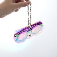 Casual Solid Color Plastic Unisex Glasses Pouch main image 4