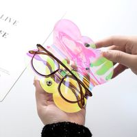 Casual Solid Color Plastic Unisex Glasses Pouch main image 3