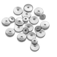 50 PCS/Package Stainless Steel Round Solid Color Beads main image 5
