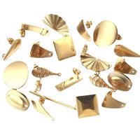 10 PCS/Package Metal Solid Color Ear Stud Accessories IG Style Simple Style main image 5
