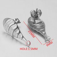 10 Stück/Paket Metall Einfarbig Ohr Stecker Zubehör IG-Stil Einfacher Stil sku image 5