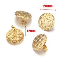 10 PCS/Package Metal Solid Color Ear Stud Accessories IG Style Simple Style sku image 23