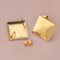 10 PCS/Package Metal Solid Color Ear Stud Accessories IG Style Simple Style main image 3